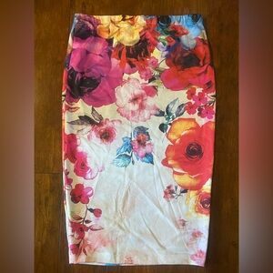 Flower Pencil Skirt